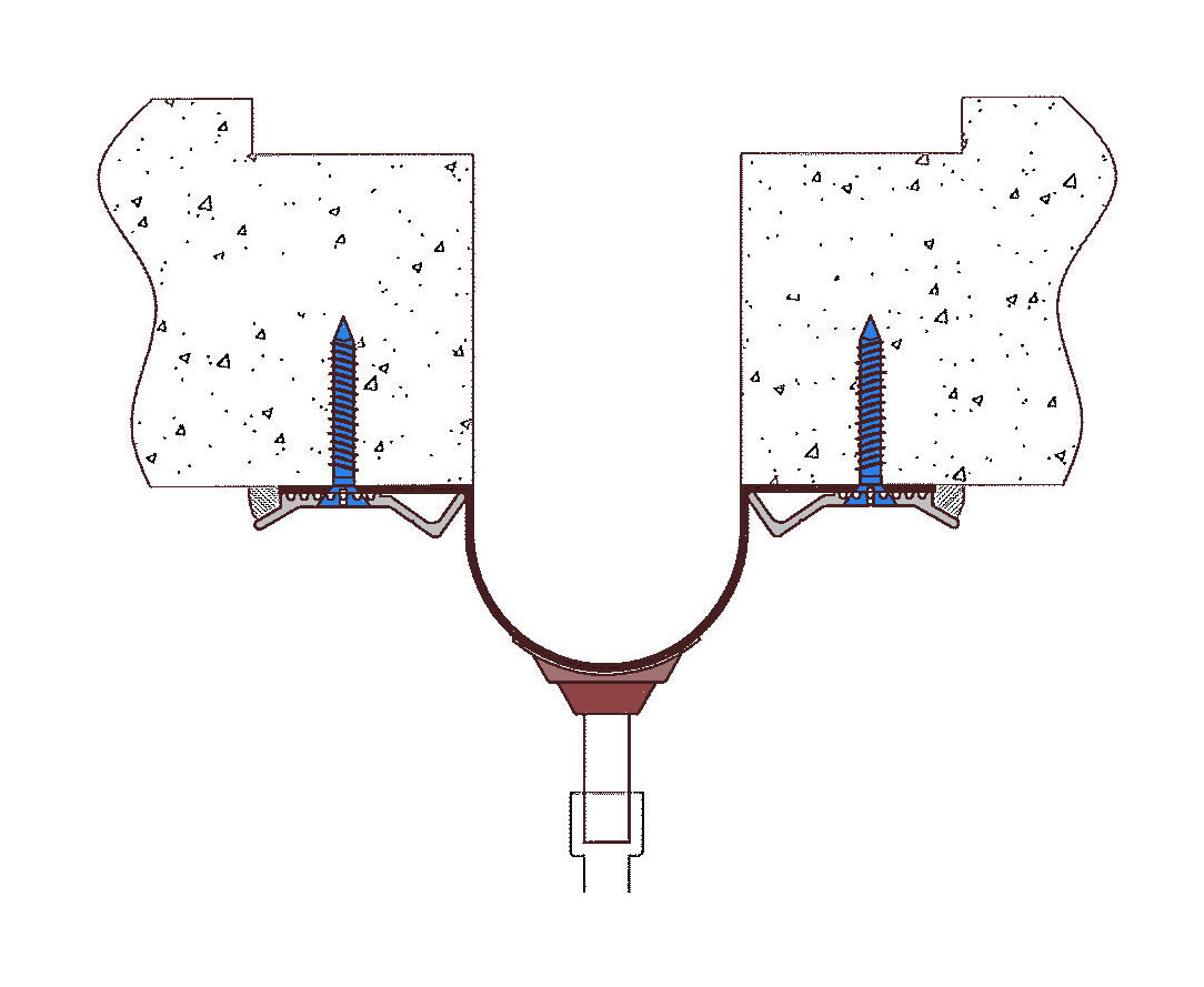 CLOSE-UP OF GUTTER SYSTEM